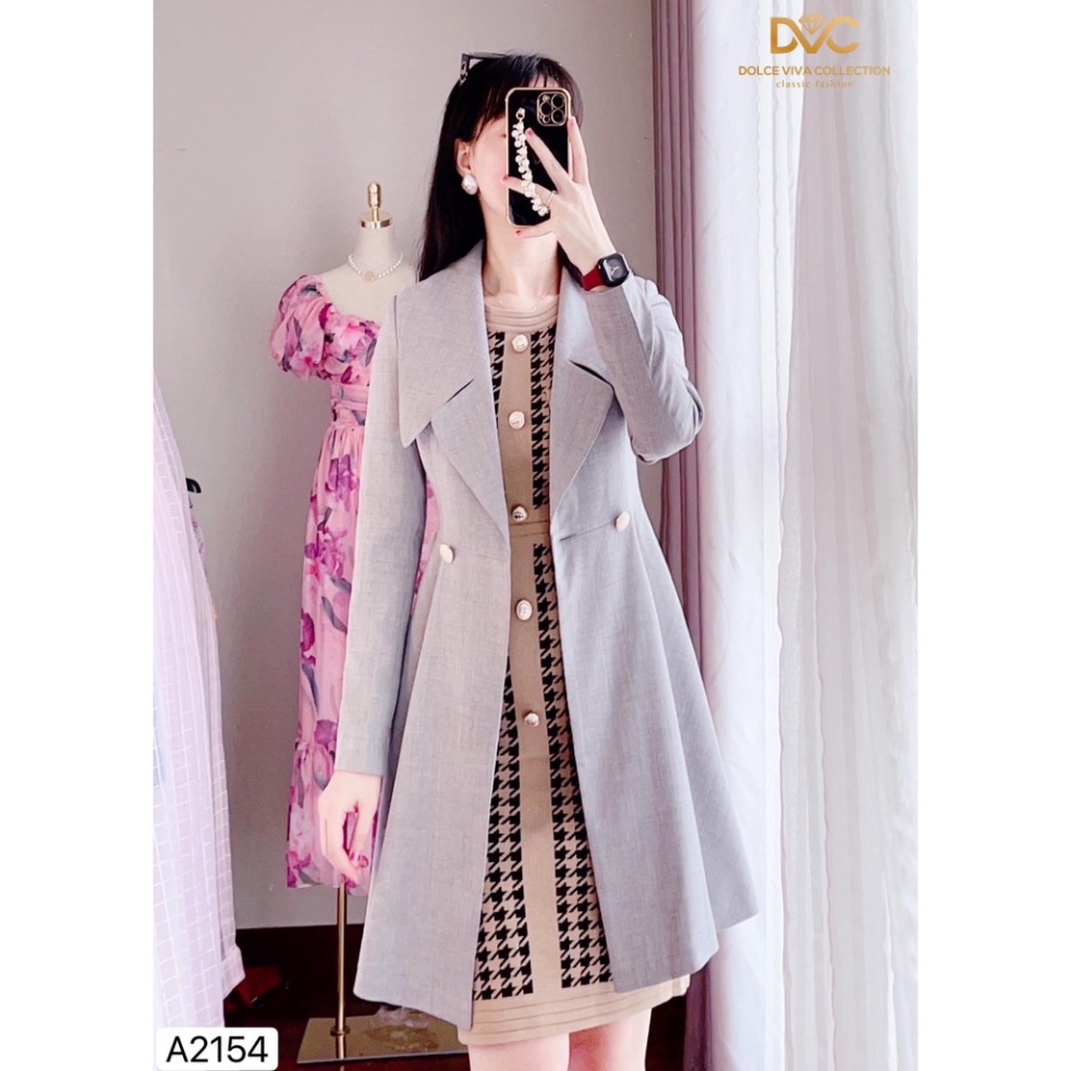 [NEW] Áo vest xám dáng dài cao cấp A2154 | BigBuy360 - bigbuy360.vn