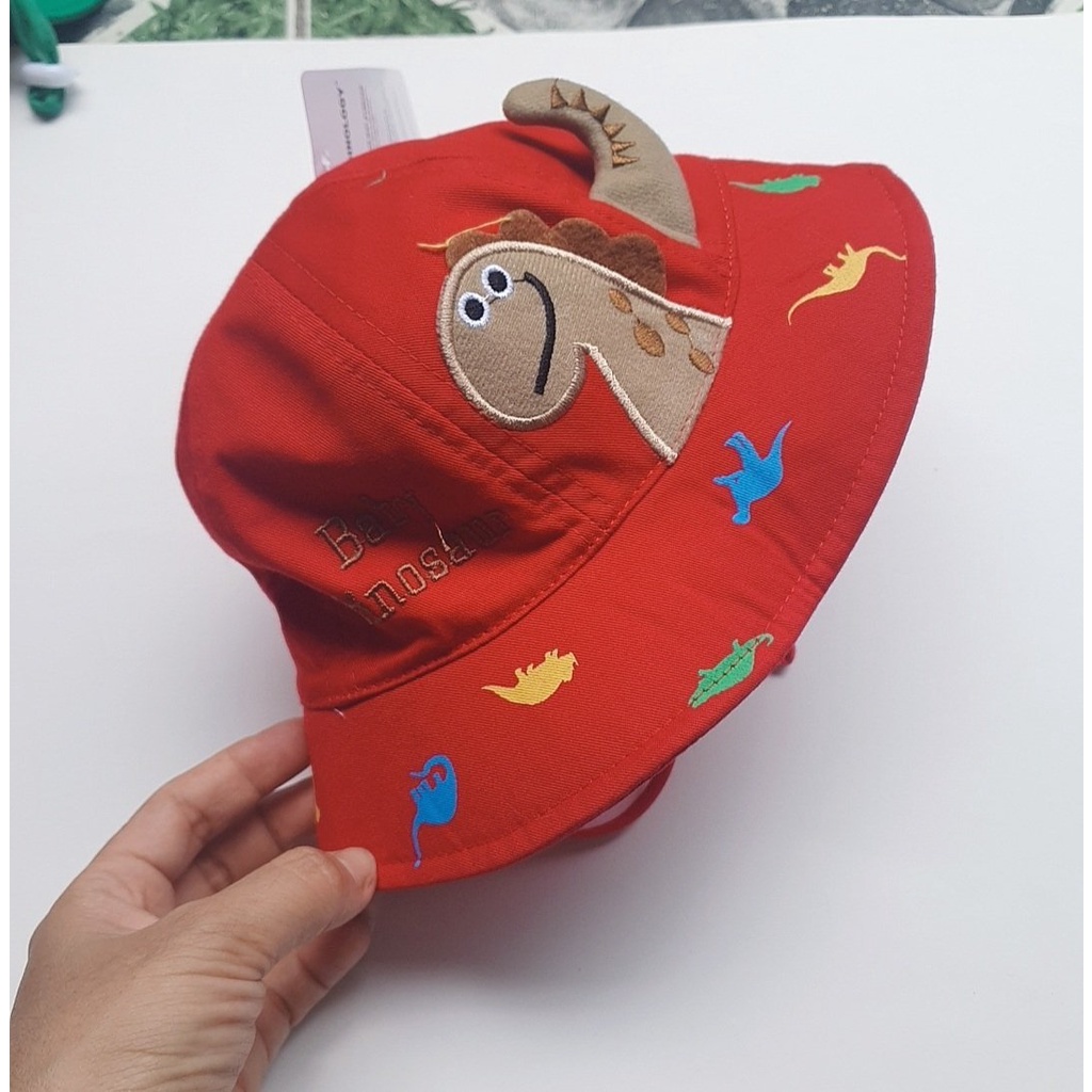 Mũ vành cho bé trai bé gái từ 6 tháng đến 18 tháng họa tiết hình khủng long mùa hè đáng yêu xinh xắn