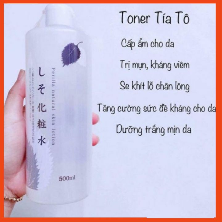 Nước hoa hồng tía tô Nhật bản [FREE SHIP_CHUẨN NỘI ĐỊA] 500ml phiên bản mới nhất