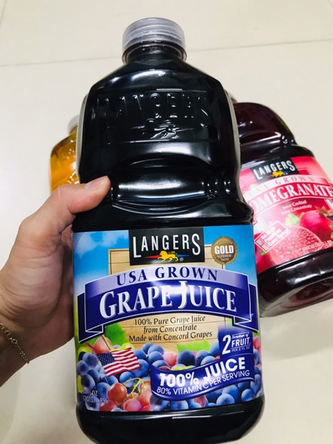 Nước ép Lựu và táo 🍎LANGERS chai 1,89l và 946ml 🇺🇸🇺🇸🇺🇸(date 2021)