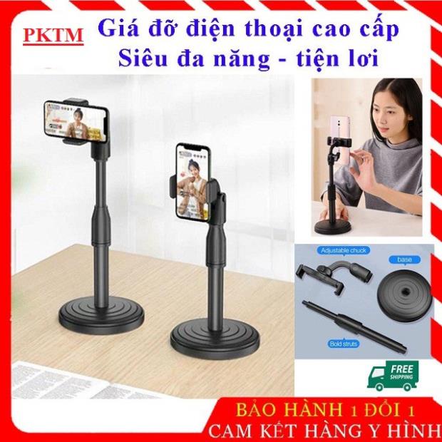 [Freeship] Giá đỡ điện thoại Microphone Stands, kẹp chống lưng 360 ,đế chân tròn để bàn, gia do tiện lợi đa năng