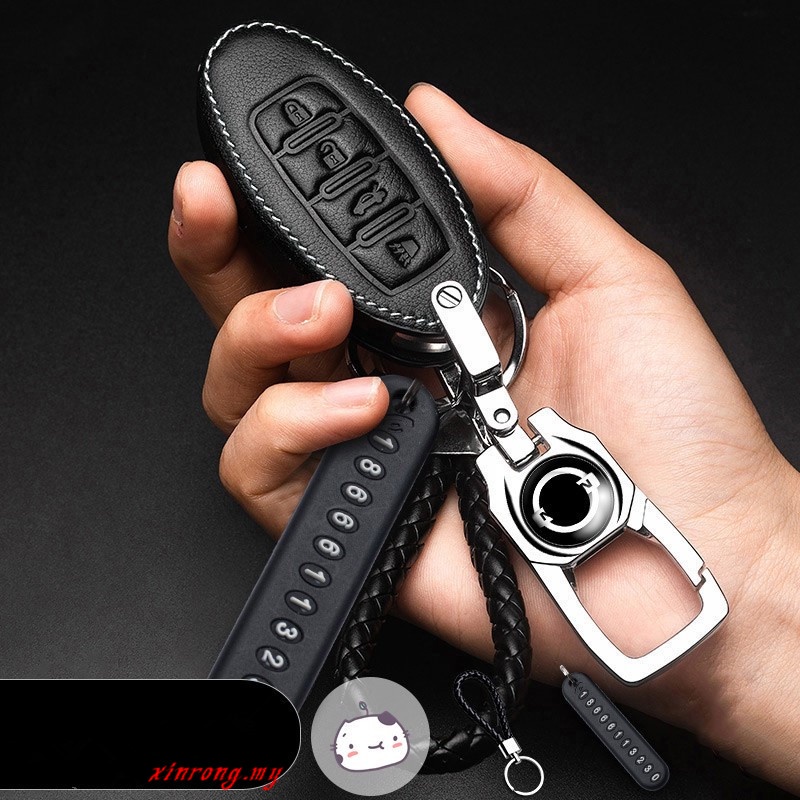 Ốp bảo vệ chìa khóa xe hơi Nissan Teana/X Trail/Livina/Almera bằng da thiết kế sang trọng hiện đại