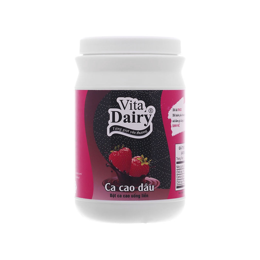 Bột ca cao dâu Vita Dairy hũ 450g