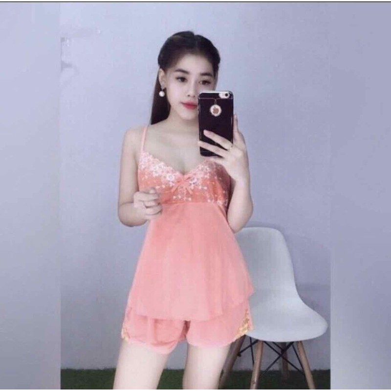 Bộ Quần Áo Thun Lạnh Nữ 2 Dây ❤️FREE SHIP ❤️ Đồ Bộ Nữ Mặc Nhà Thun Lạnh Co Giãn Loại 1 | BigBuy360 - bigbuy360.vn