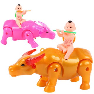 Sale !!! Đồ Chơi Chú Bé Thổi Sáo Chăn Trâu Biết Đi Có Nhạc,Đèn Kèm Dây Dắt (SP001538 ) Shop Phúc Yến