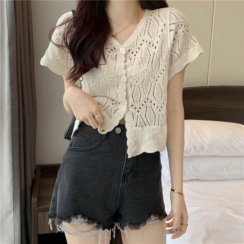 Áo Khoác Cardigan Ngắn Tay Thời Trang Mùa Hè Cho Nữ | BigBuy360 - bigbuy360.vn