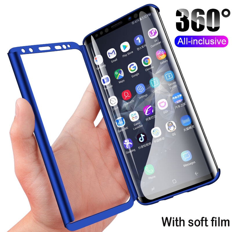 Ốp Lưng Bảo Vệ 360 Độ Cho Điện Thoại Samsung Galaxy S8 S9 S10 Plus S10E S10 Lite Note 8 9