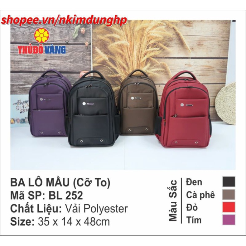 Ba lô cỡ to,Thủ Đô Vàng, mã sp: Bl 252
