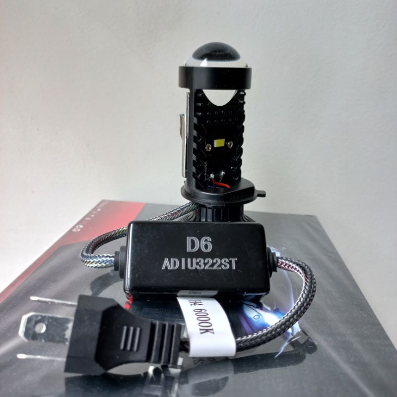 Đèn T2 Matrix Led Kính Tím chân H4 quạt không dây loại có giắc nối năm 2022 công xuất 50W giá 1 bóng