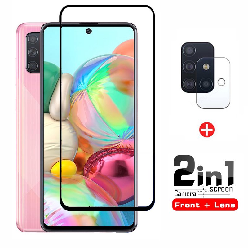 Full Screen Premium Tempered Glass for Samsung A71 Note 10 S10 Lite M11 M21 M31 A31 A51 A01 A50S A50 A30S A30 A20s A20