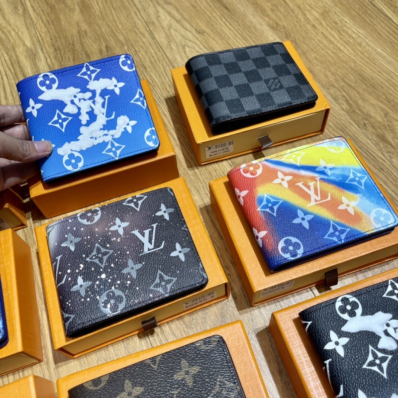 Ví Da Nam L.V Cao Cấp Full Box - Ví Da L.V Cho Nam - Có Hộp Tặng Kèm