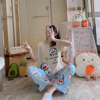 Bộ Đồ Ngủ Freesize Dễ Thương Doremon Doraemon