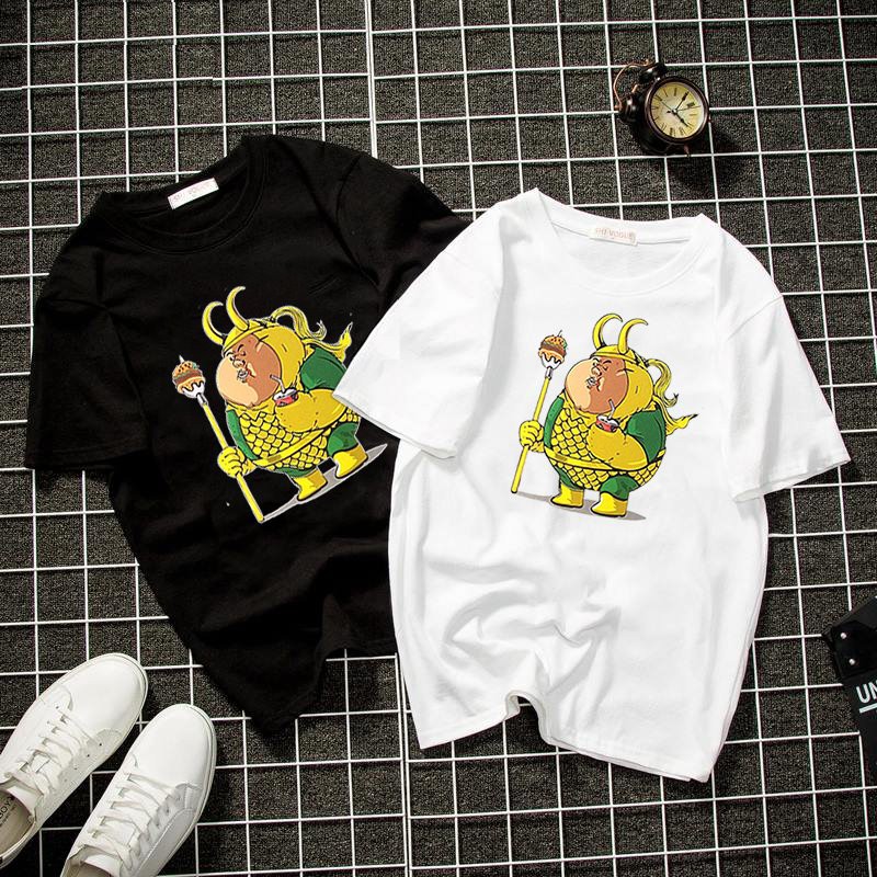 Áo thun unisex form rộng siêu anh hùng mập dễ thương Hàn Quốc vải dày mịn 2019T2059