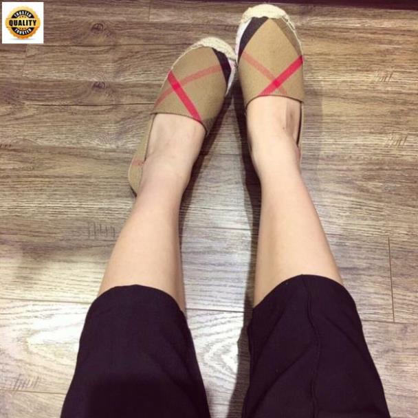 12.12 Giày slipon kẻ brr viền cói fullbox SALE 20% ' ) ྇ ! ' L . . '