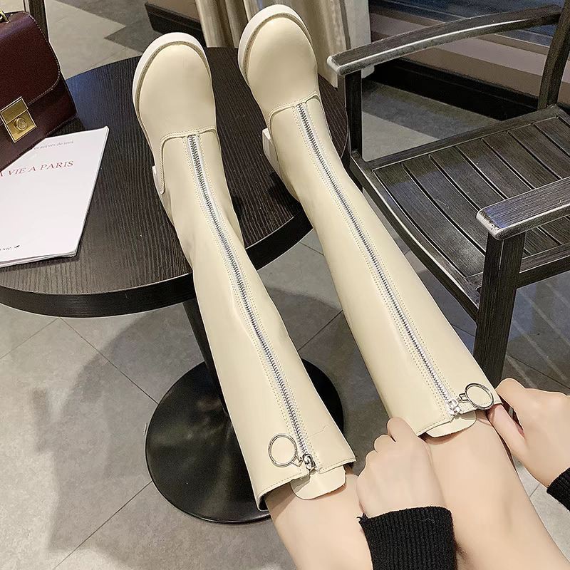 [ Sẵn be sz 39 ] Order boots đùi phong cách Ulzzang mới nhất mùa thu 2019, hàng quảng châu loại đẹp | BigBuy360 - bigbuy360.vn