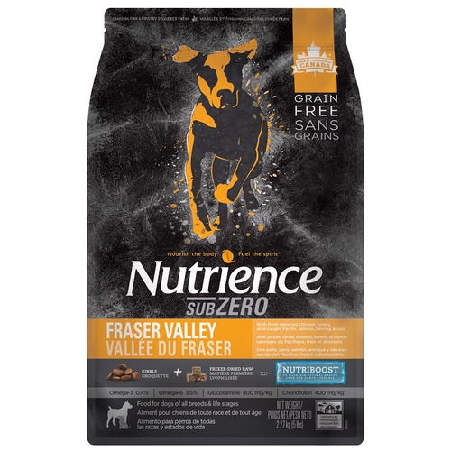 Thức ăn hạt cao cấp dành cho chó Nutrience Subzero Fraser Valley 2.27kg