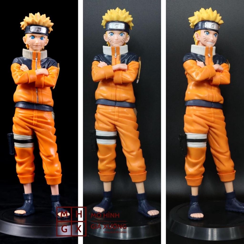 Mô Hình Uzumaki Naruto Grandista ( 3 Đầu ) - Cao 25cm -  Hokage Làng LÁ  Jinchuriki Cửu Vĩ Shippuuden - Tượng Figure