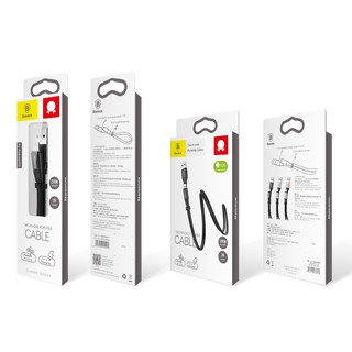 Cáp sạc Baseus ngắn 23 cm 2in1
