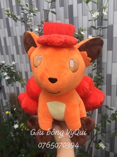 Gấu bông pokemon cáo 6 đuôi Vulpix lửa 35-43cm