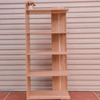 Kệ sách gỗ 5 tầng - kệ gỗ góc tường