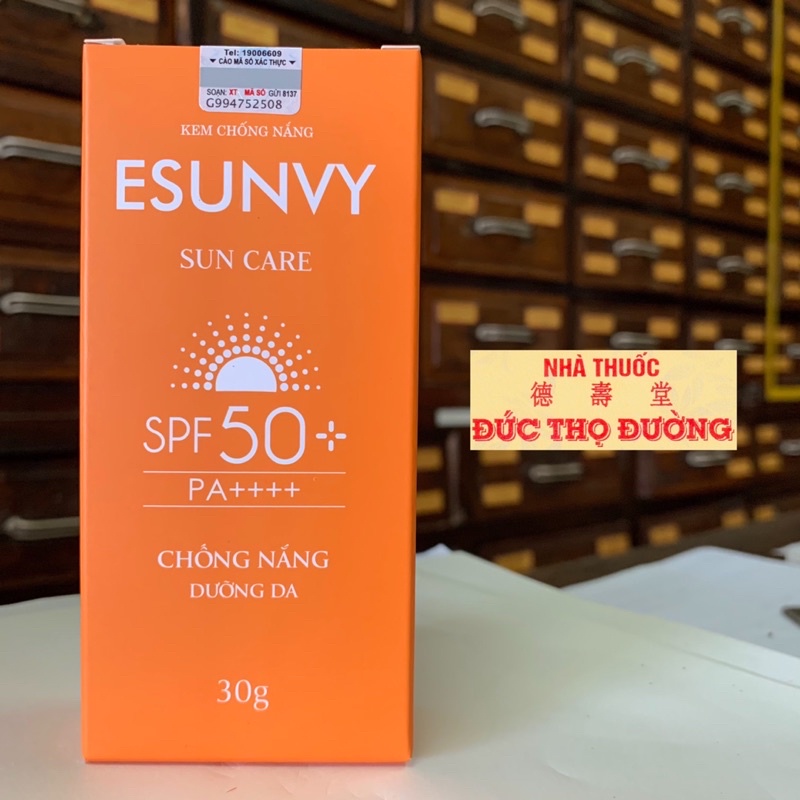 Kem Chống Nắng Esunvy SPF 50 - chống nắng dưỡng da mặt và toàn thân