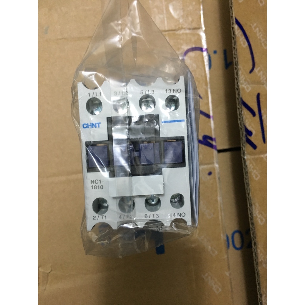 Contactor CHINT NC1-1810 dùng cho điều khiển động cơ có công suất lên đến 95A, AC3