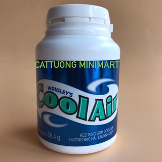 Kẹo (cao su) sing-gum Cool Air hương bạc hà khuynh diệp hũ 58.4g