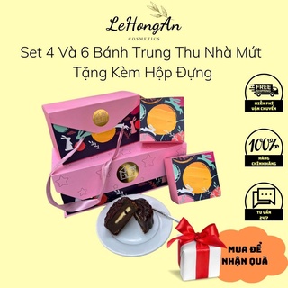 Set 4 và 6 bánh trung thu nhà mứt tặng kèm hộp đựng
