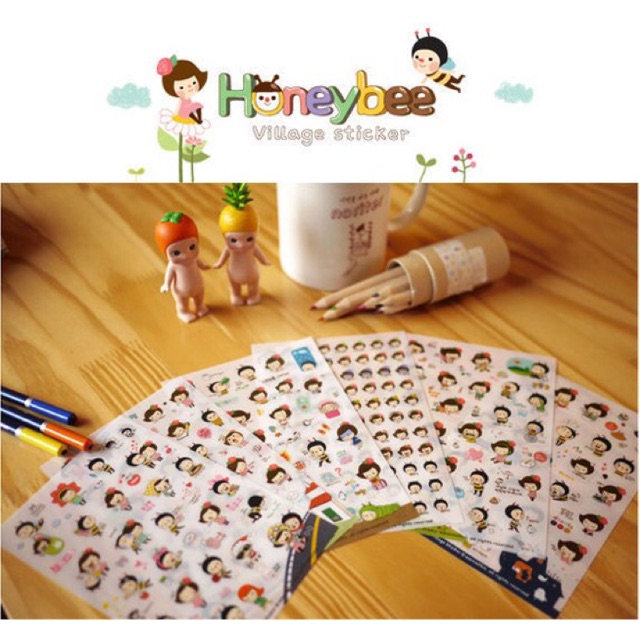 Bộ 6 sticker Honey Bee K 1320