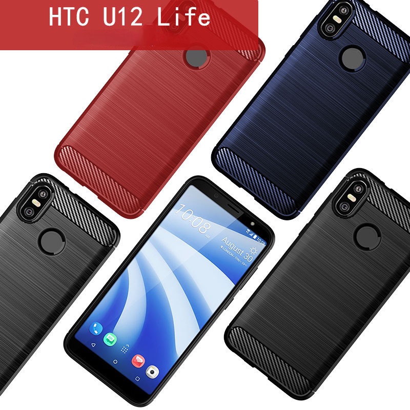 Ốp Điện Thoại Silicon Mềm Chống Rơi Bảo Vệ Toàn Diện Cho HTC U12 Life U12Plus