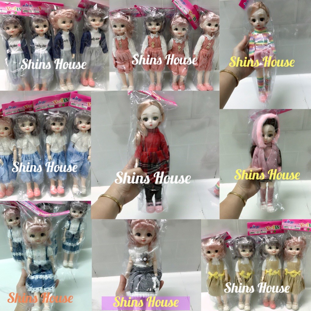 🎀 BÚP BÊ CÓ KHỚP, 32CM MẶC VÁY DỄ THƯƠNG,TÚI GIÁ RẺ 🌹