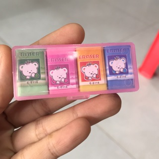 Gôm gấu hộp 4 viên- 1 hộp- mua 10 tặng 1