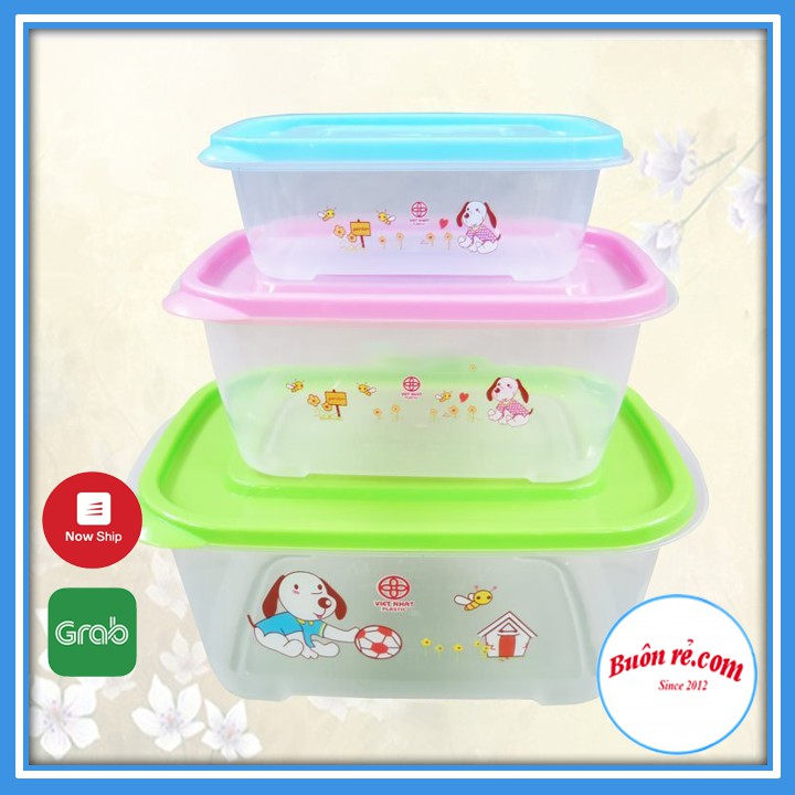 Bộ 3 hộp lạnh , Hộp trữ đồ đông đựng thức ăn Việt Nhật tiện lợi – Buôn rẻ 01380