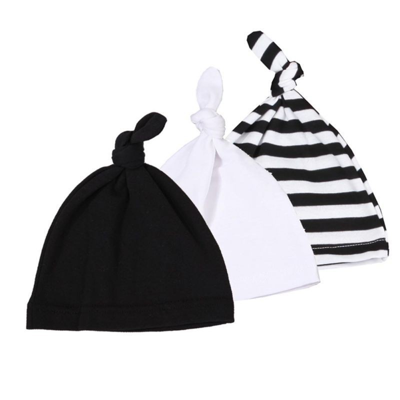 Bộ 3 mũ cotton mềm mại ấm áp cho bé