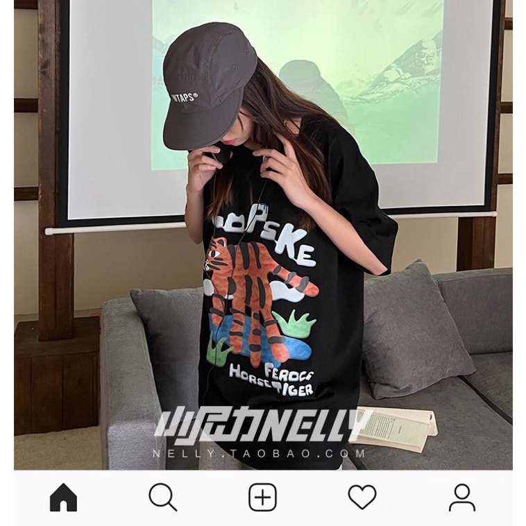 Áo phông nelly heybig sale (có sẵn) horse tiger