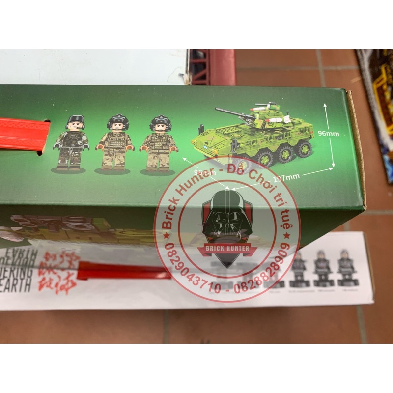 Army sembo 203115 Bộ lắp ráp mô hình xe thiết giáp bộ binh ZBL 09 Armor Infantry fightning Vehicle