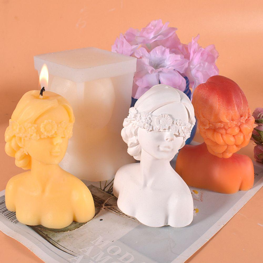 Khuôn Silicone Làm Nến Sáp Nghệ Thuật 3D DIY
