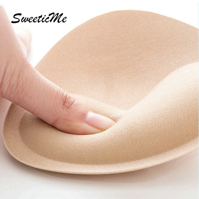 SweeticMe Women's 1Pair Bikini Insert Breast Pads Sponge Removeable Swimsuit Bra Enhancers Pads Push Up Bra