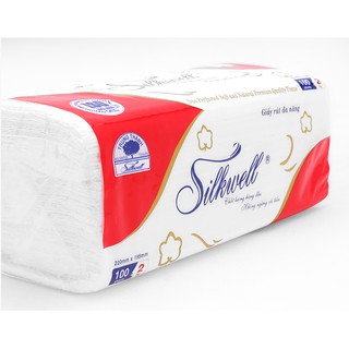 Giấy lau đa năng thấm dầu - silkwell 100 tờ