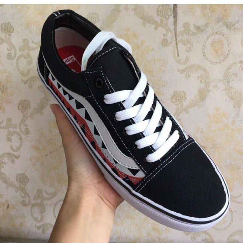 Giày thể thao nam nữ vans old skool cá mập trắng thời trang, giày giá rẻ, vietmax86 | BigBuy360 - bigbuy360.vn