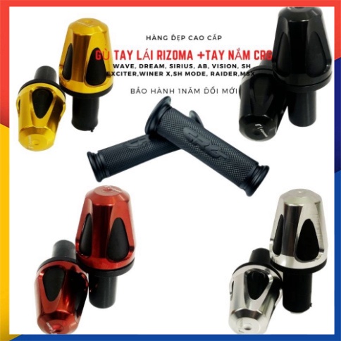 Combo Bao Tay CRG + Gù Rizoma Driven Gắn mọi Loại xe