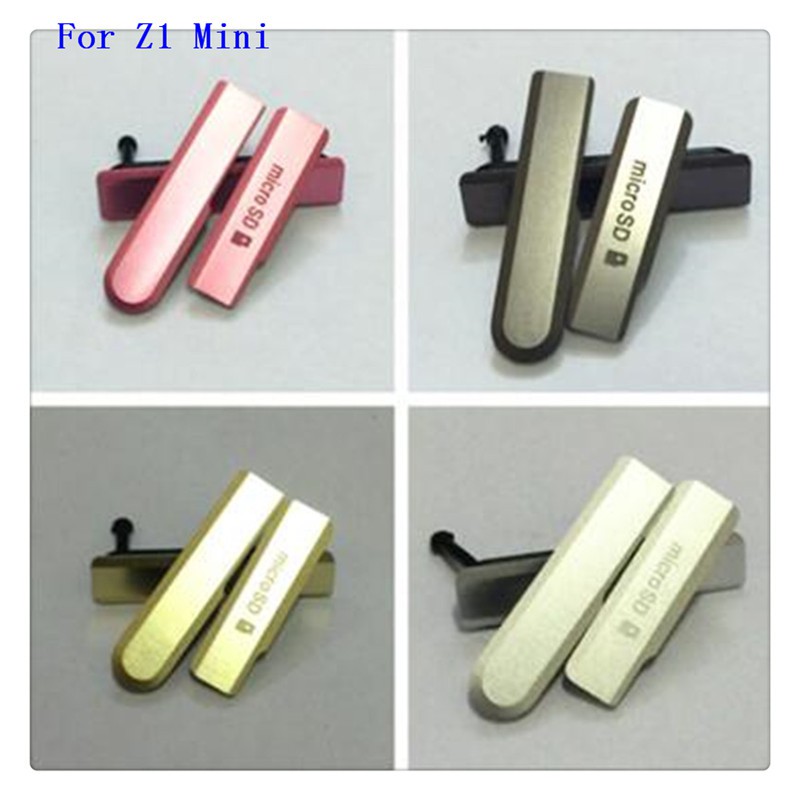 Nắp Đậy Cổng Sạc Usb + Khe Cắm Thẻ Nhớ Micro Sd Cho Sony Xperia Z1 Compact Mini D5503 M51W Ốp