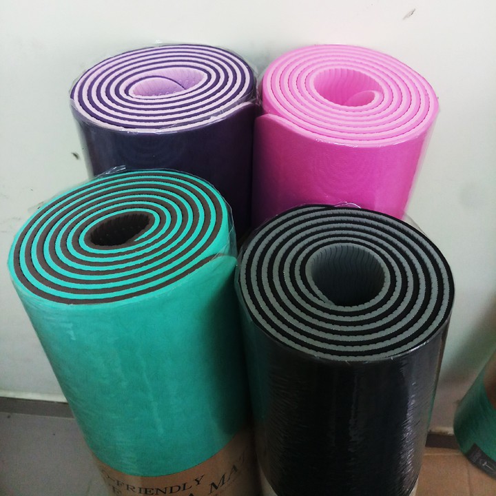 Thảm tập yoga gym chống trượt TPE 2 lớp