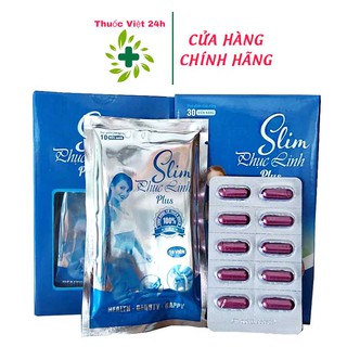 Slim Phục Linh Plus (30 viên) Hỗ trợ giảm cân, giảm béo, không mệt mỏi, trẻ đẹp da, an toàn hiệu quả - thuocviet24h