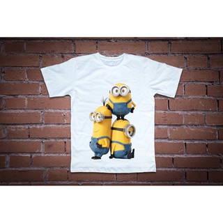Áo thun in hình minion 3 con đáng yêu