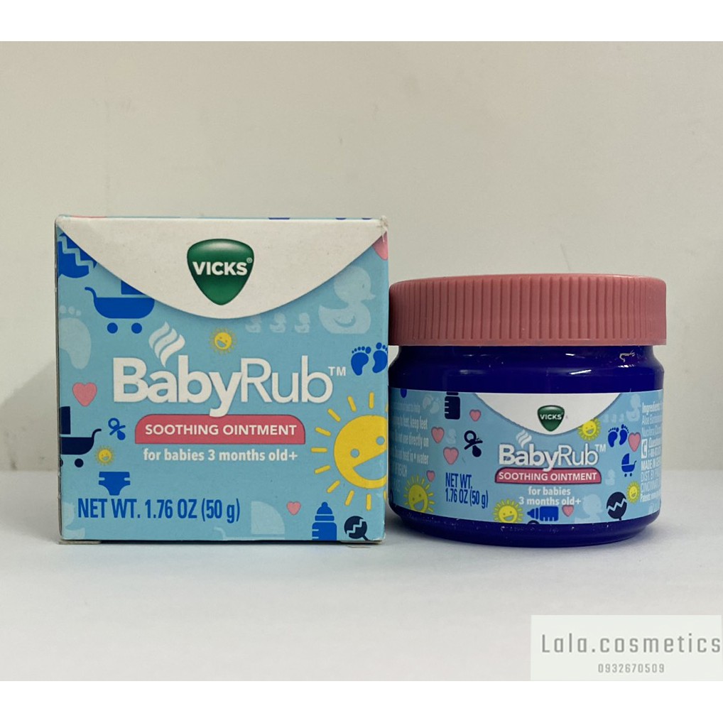 Kem bôi giữ ấm ngực BabyBalsam và BabyRub Vicks (50g)