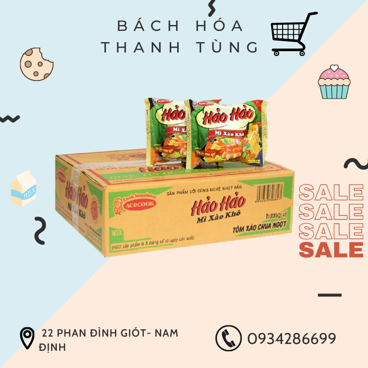 Thùng 30 gói mì xào Hảo Hảo