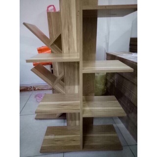 Kệ Sách Gỗ Vuông 5 tầng