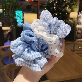 Cột Tóc/Buộc Tóc Scrunchies Tông Xanh