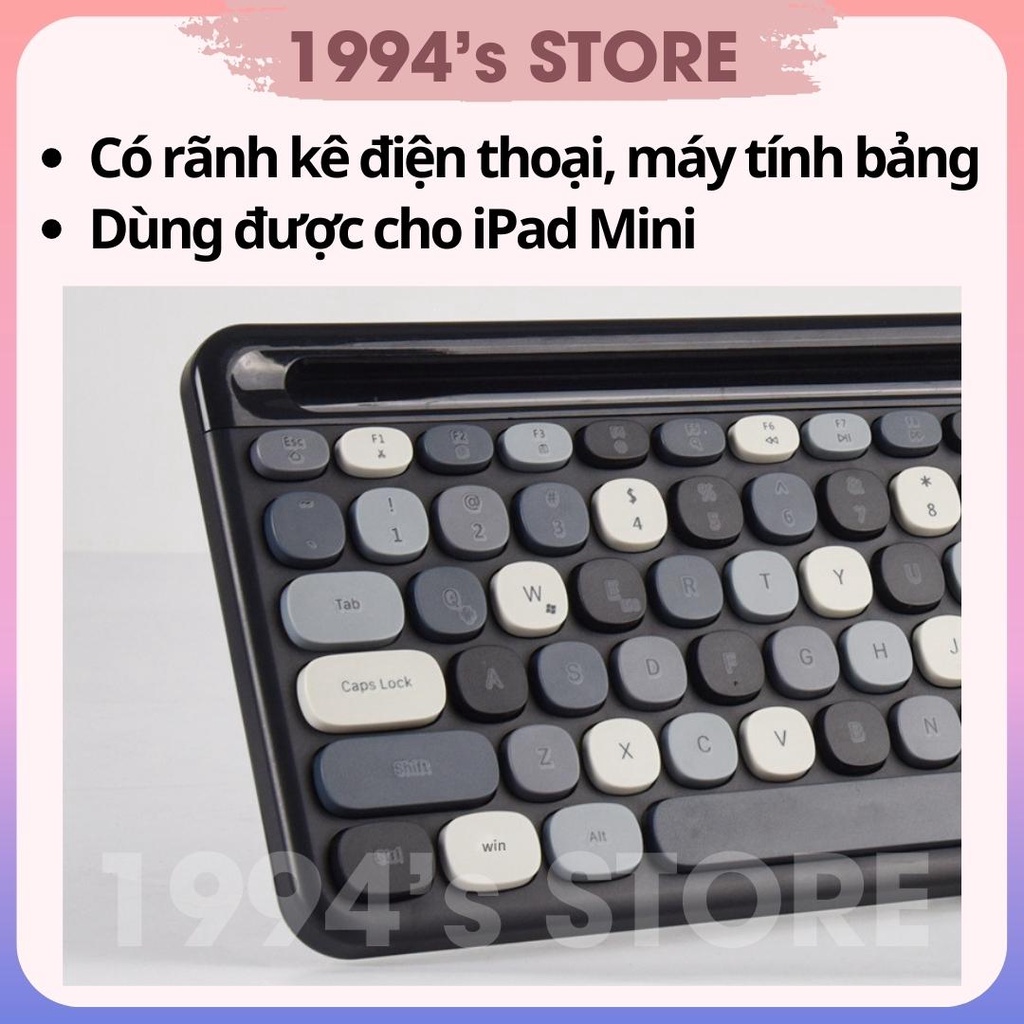 Bộ Bàn phím giả cơ và chuột không dây Mofii Skyscraper 888 cho điện thoại, ipad, laptop, macbook,... siêu tiện lợi